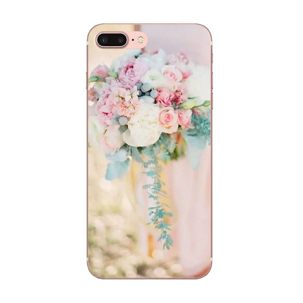 For HTC Desire 530 626 628 630 816 820 830 One A9 M7 M8 M9 M10 E9 U11 U12 Life Plus Soft Original Vintage Pastel Pink Flower | Мобильные