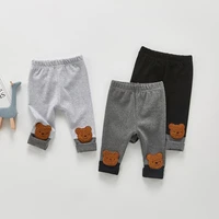 autumn baby boy leggings cute bear print baby girls elasticity pants cotton toddler leggings 2022 new kids trousers 6m 3t