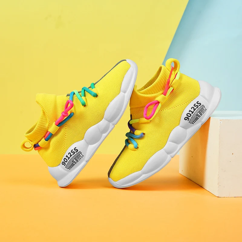 Girls Shoes Fashion Kids Boys Sports Teenagers Casual Knitted Socks Lightweight And Breathable | Детская одежда и обувь