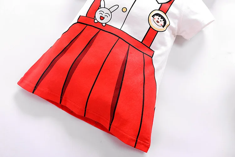 Платье для маленьких девочек с принтом новинка летнее хлопковое детское платье