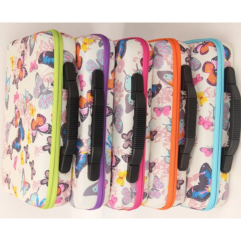 

60pcs Sliver Bottles Diamond Mosaic Tool Container Storage Butterfly Diamond Painting Box Accessories Holder Hand Bag Zipper Box