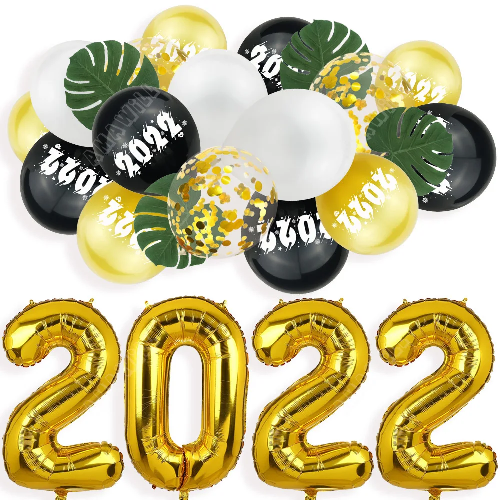 

Amawill с новым годом 2022 вечерние принадлежности листья в форме Панциря Черепахи 12 дюймов латексные конфетти воздушные шары Декор для рождеств...