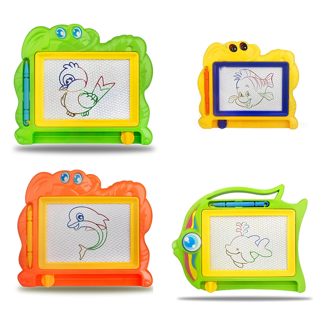 

1PC Children Writing Doodle Stencil Painting Magnetic Drawing Board Set Learning & Education Toys Hobbies For Kids