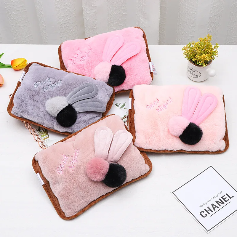 Saim кролик грелка для рук сумка перезаряжаемая электрическая горячей воды Милая