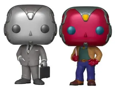 

Marvel Wandavision 50s Black and White Chase & 70s Vision Exclusive Figure 10cm Vinyl Figure Collection Model Toys