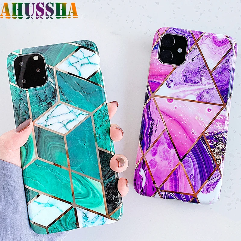 Case For iphone 11 Pro Max Back Cover Art Marble IMD Silicone Phone Coque iPhone 6S 6 S 7 8 Plus X XS XR Shell |