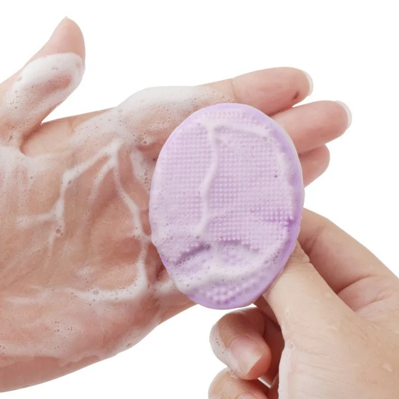

Soft Silicone Facial Face Scrub Brush Wash Pad / Baby Massage Wash Pad Baby Shower Bathtub Bath Brushes