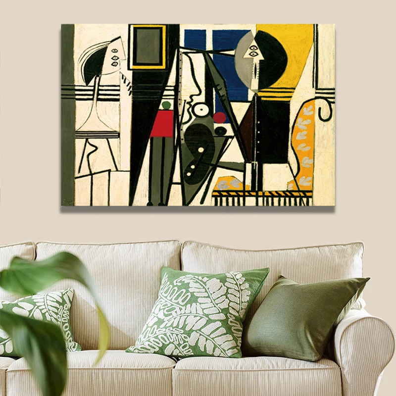 

Vintage Abstract Art Poster Wall Art Deco Canvas Painting Bedroom Living Room Home Decoration Painting