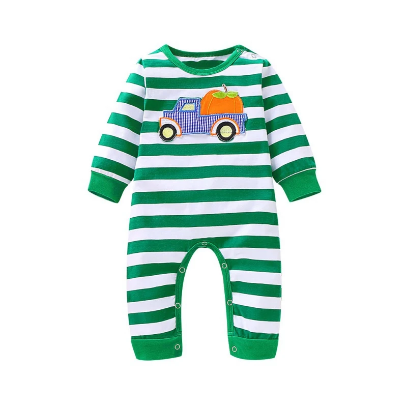 Детские Рождественские костюмы Осенний комбинезон с длинными рукавами для