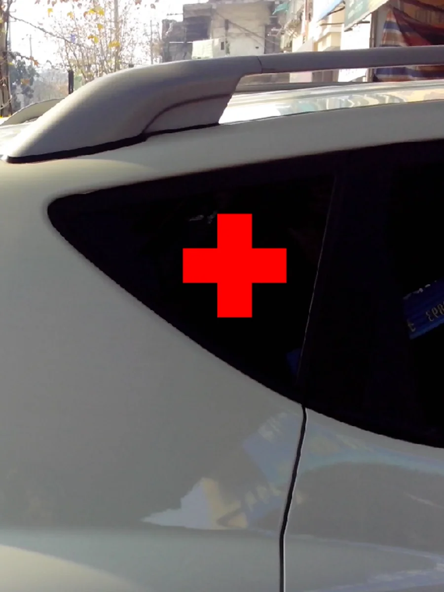 Светоотражающая наклейка для автомобиля красная медицинская фотолампа