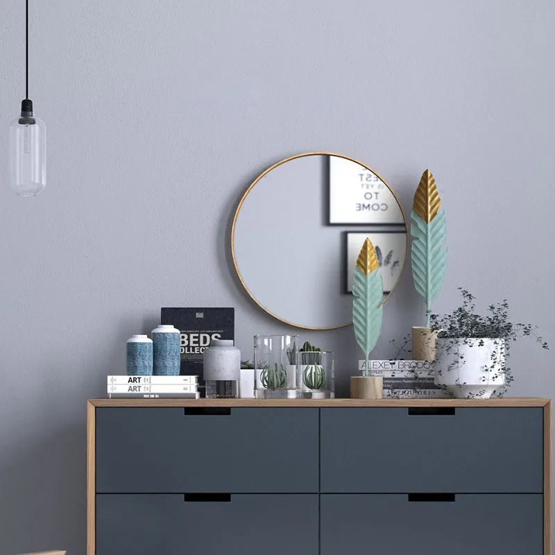 Современные деревянные украшения из перьев сказочный сад миниатюра фигурки