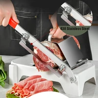 kitchen tools meat slicing machine alloystainless steel household manual thickness adjustable meat and vegetables slicer gadget