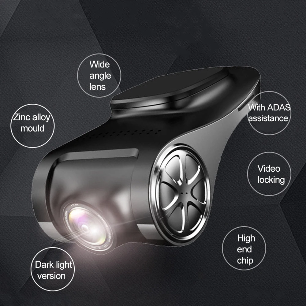 Автомобильный Камера Регистраторы USB Dash Cam HD 1080P видео Запись Ночное видение ADAS