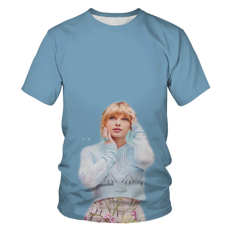 

Good-looking girls 3D printing hot sale summer fashion casual sports plus size T-shirt breathable O-neck short sleeves