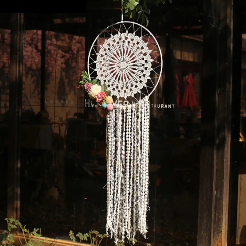 Ловец снов перо висячие украшения колокольчик кулон мечта Ткачество Чистая