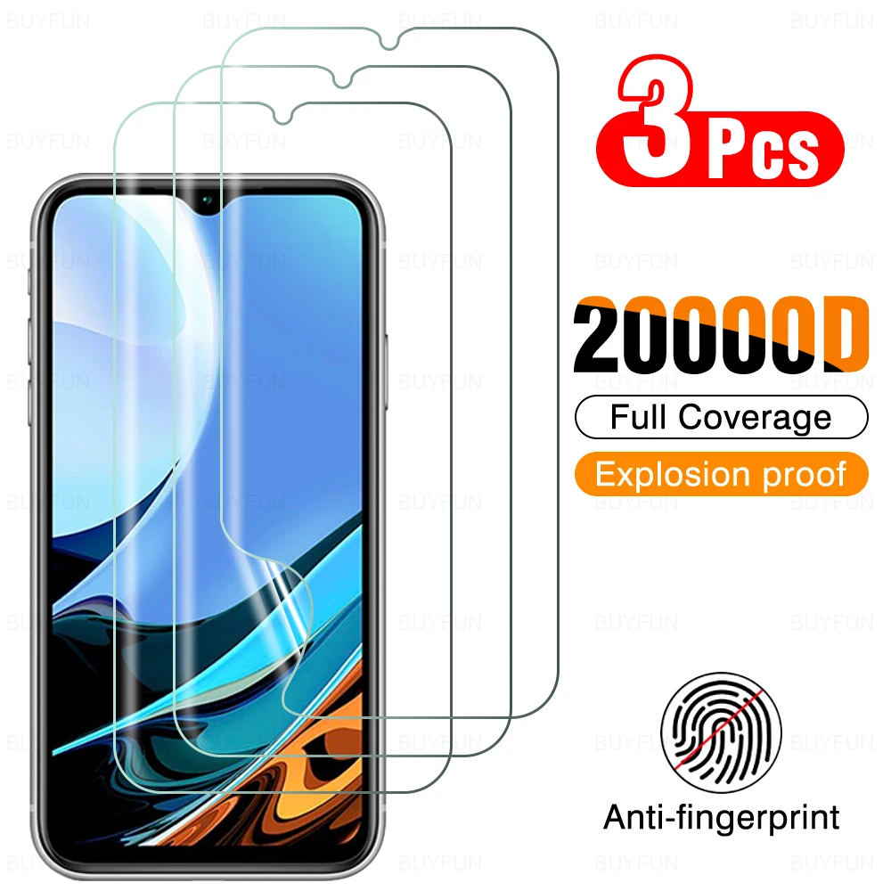 

Гидрогелевая защитная пленка 6,53 дюйма для Xiaomi Redmi 9 T, 9A, 9C, 9C, NFC 9, полное покрытие, защита экрана M2010, J19S, G, Y 9 T, 20000D, 3 шт.