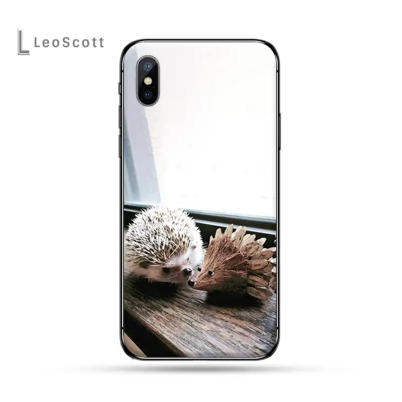 

Cute little hedgehog Phone Cases for iPhone 11 12 pro XS MAX 8 7 6 6S Plus X 5S SE 2020 XR mini