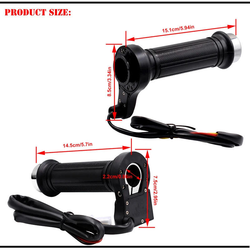 LMoDri Новая электрическая рукоятка с подогревом для мотоцикла мотовездехода