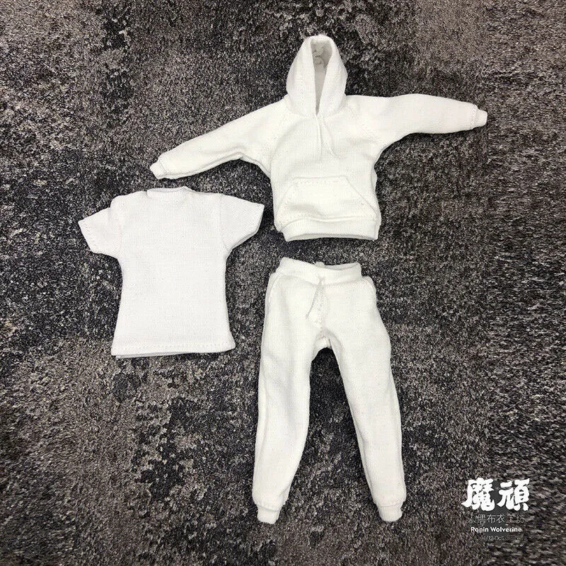 1/12 мужской свитер с капюшоном футболка и штаны Комплект одежды для детей модная