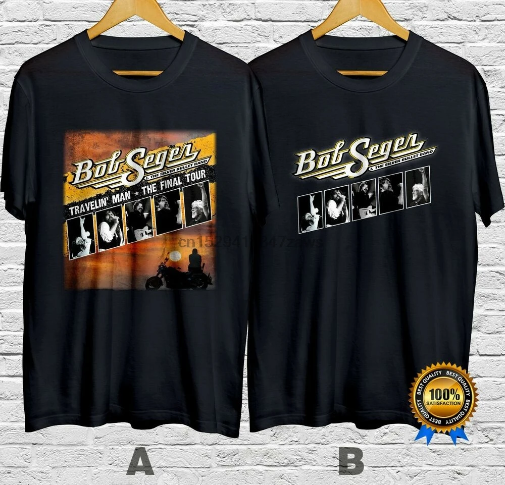 Боб Сегер Серебряная цилиндрическая группа финальный тур на осеннюю футболку