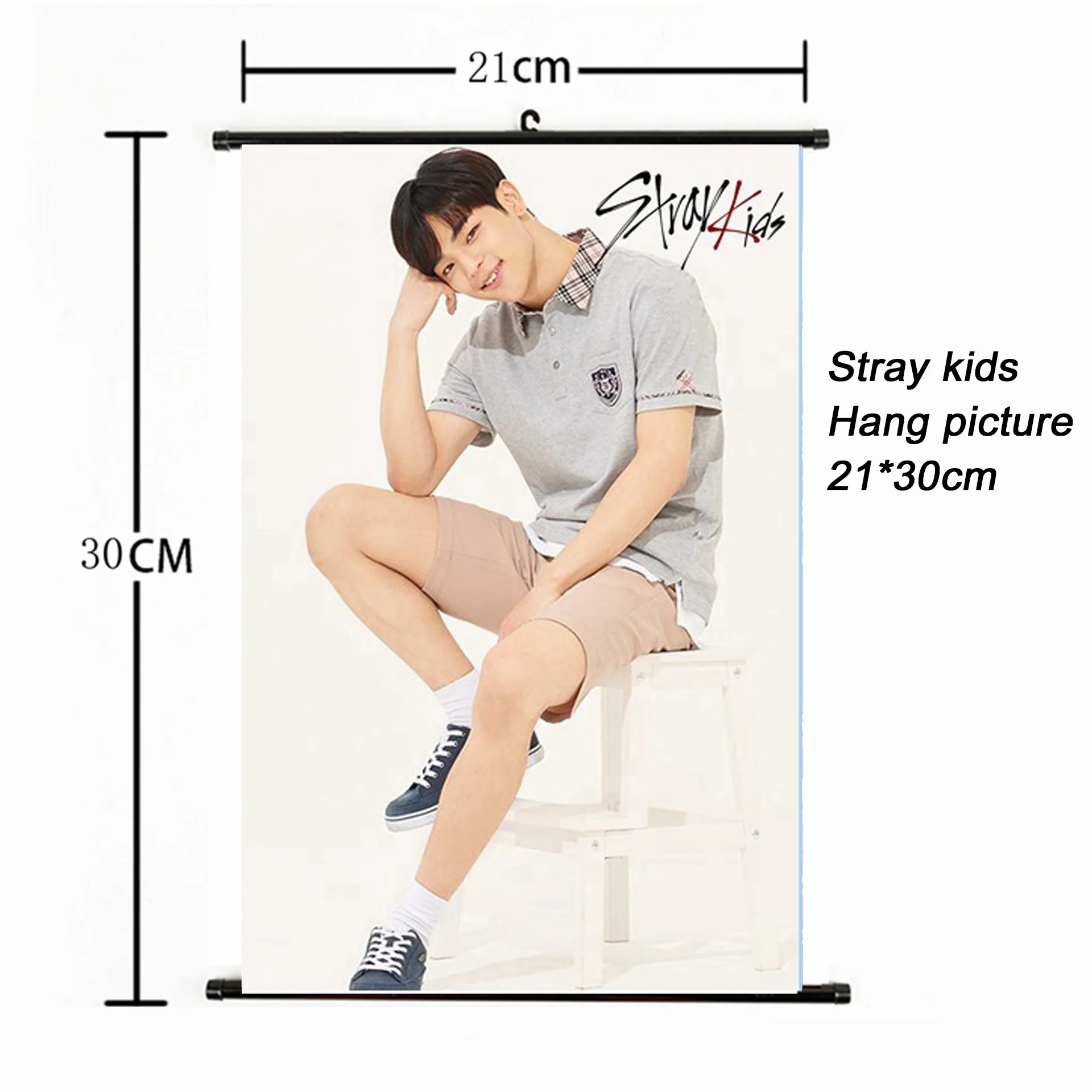 SKD00845 Модный Kpop Stray Kids повесить paintng 21*30 см плакат страй дети подписи альбом Фотокарта плакат вентиляторы коллекция Канцелярский набор - Цвет: SKD00845