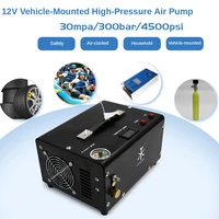 12v vehicle mounted high pressure air pump 30mpa 300bar portable air compressor with accessories 110v220v available 4500psi