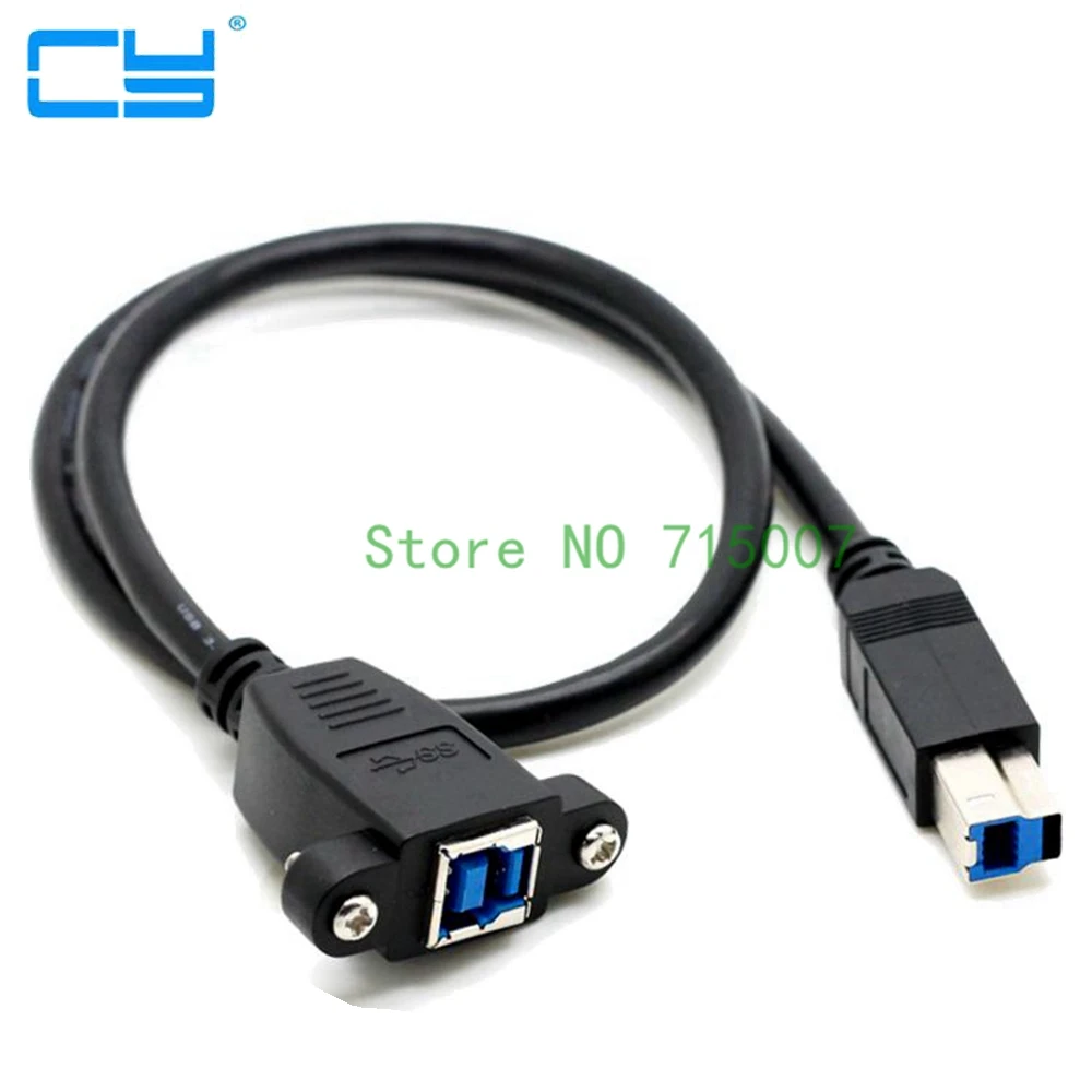 Супер Скоростной USB 3 0 крепление задней панели B штекер тип Удлинительный кабель 5