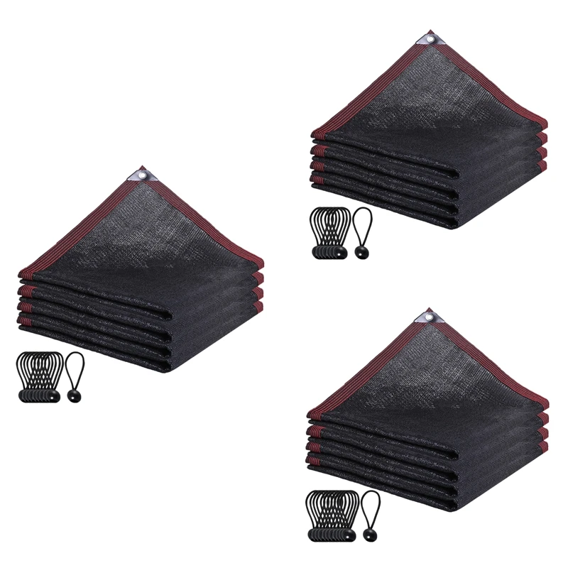 

90% Black Shade Cloth Plants Shade Net With Grommets,Garden Shade Mesh For Plant Cover, Succulent, Swimming Pool Patio