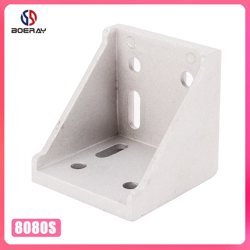 CNC DIY 8080 угловой фитинг 80x80 домашние декоративные угловые кронштейны алюминиевый профиль аксессуары разъем