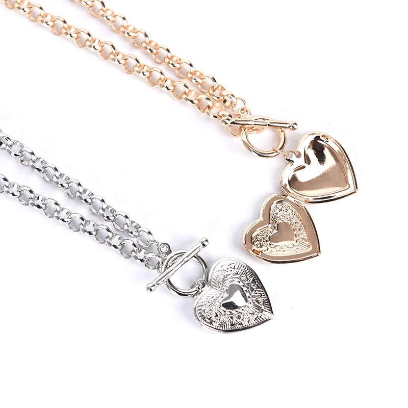 1 шт. кулон в форме сердца друга фоторамка медальон подвеска для ожерелья