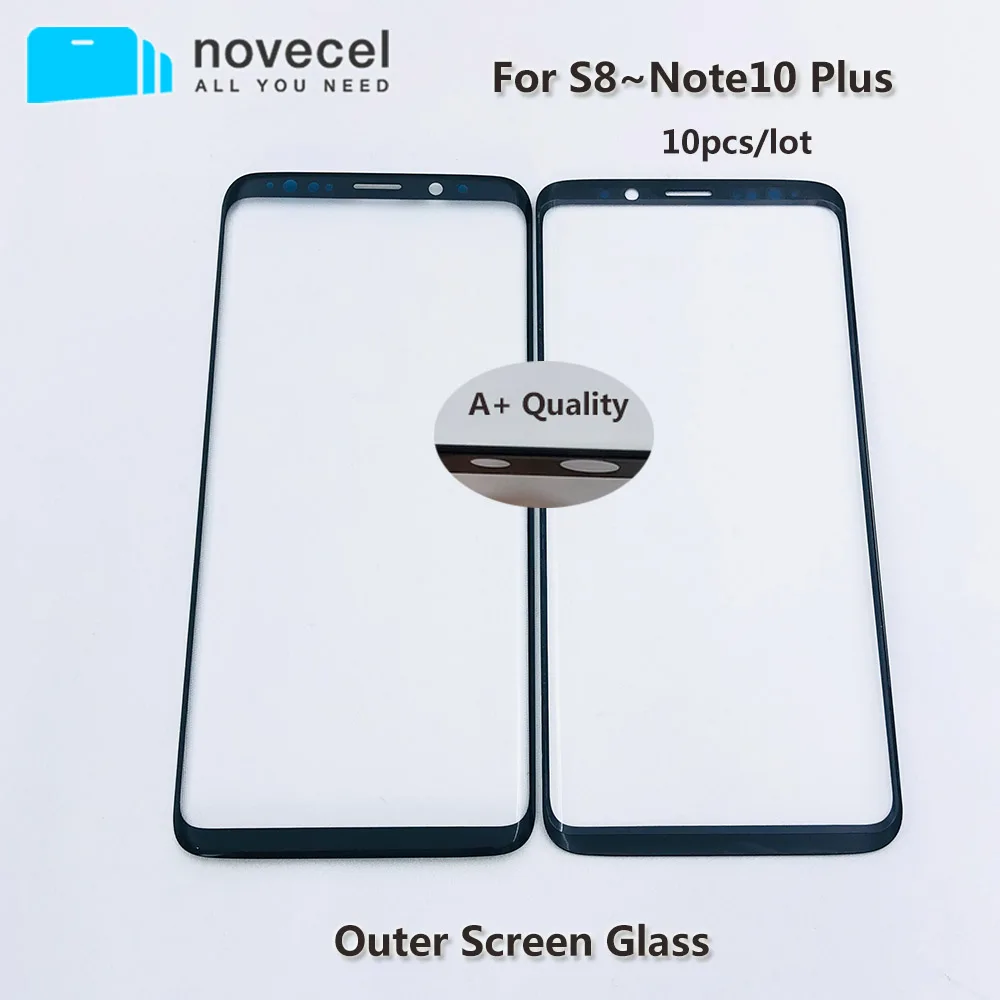 10 шт. AAA + качественное внешнее Переднее стекло для samsung S8 S9 G950 G955 lcd сенсорная