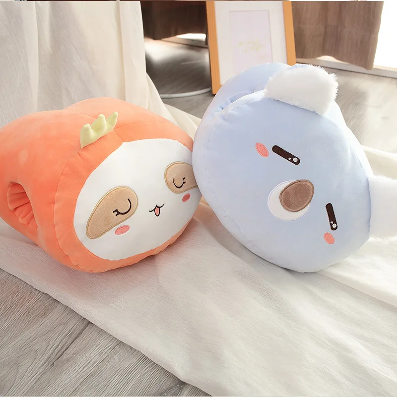 Мягкая зимняя плюшевая грелка для рук 20*28 см подушка единорог пингвин коала плюшевые игрушки детей