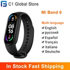 Смарт-браслет Xiaomi Mi Band 6, фитнес-трекер с AMOLED датчиком кислорода в крови, Bluetooth водонепроницаемый смарт-Браслет С Пульсометром