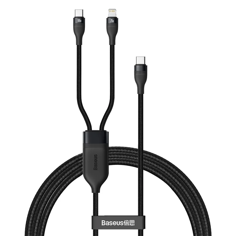 

Usb-кабель зарядный 2 в 1, 5 А, 100 Вт, для Apple MacBook, iPhone 12, 11, xs, ipad