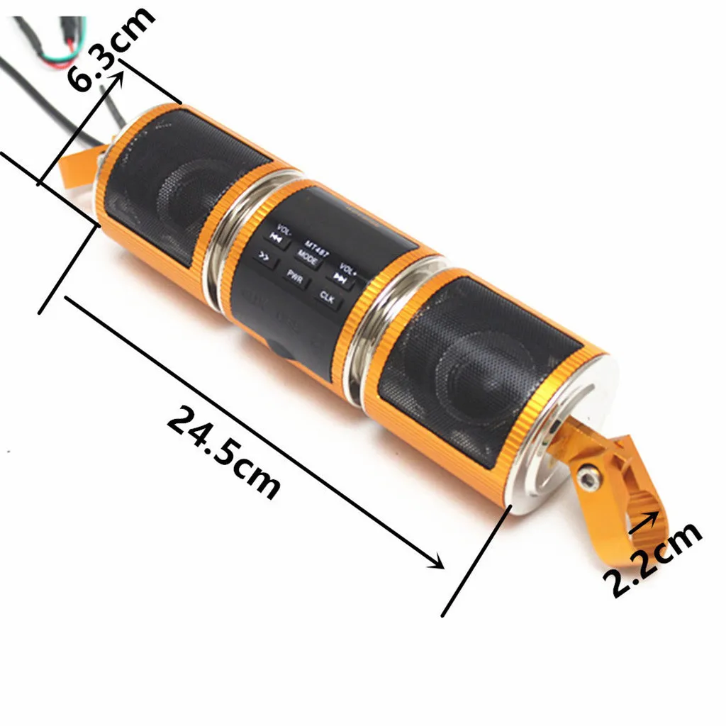 Bluetooth стерео Колонка на руль система Mp3 FM радио светодиодный дисплей