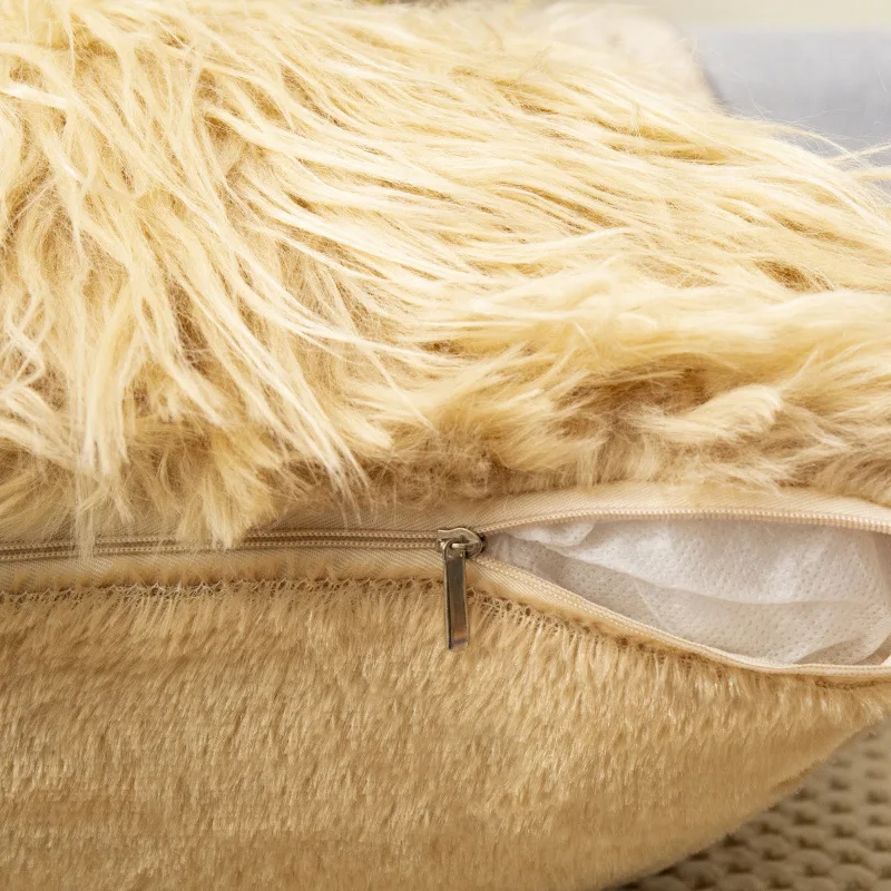 43*43cm Cushion Cover Soft Faux Fur Plush Pillow Case Living Room Bedroom Sofa Pillowcase Fluffy Home Decor Accessories | Дом и сад