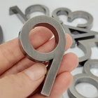 5,8 см 3D Самоклеящиеся современные дверные цифры табличка дверная табличка номер дома номер отеля адрес стикер с цифрами знак этикетка DIY