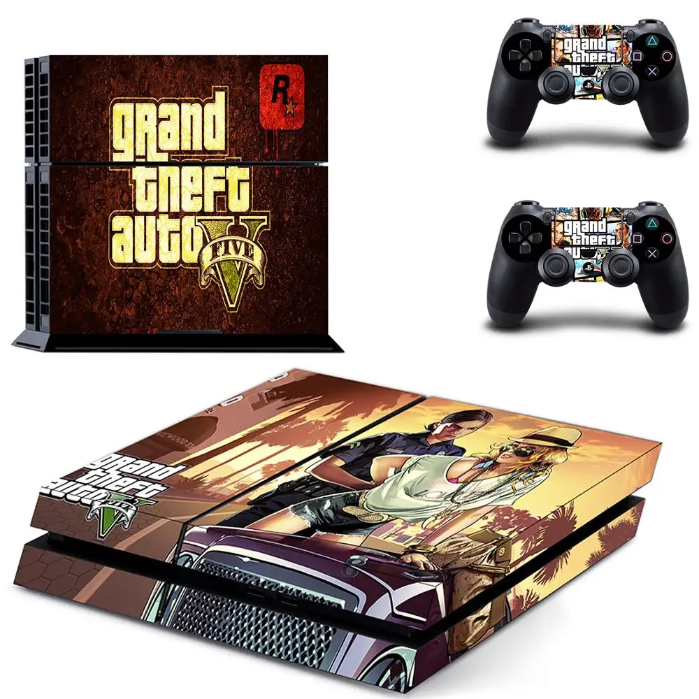 Стикер Grand Theft Auto GTA 5 PS4 стикер Play station 4 Skin PS чехол для PlayStation консоли и контроллера |