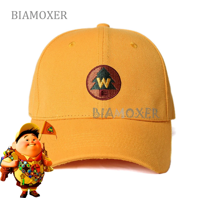Yellow Baseball Cap Up Wilderness Explorer Russell We Embroidered Logo Hat