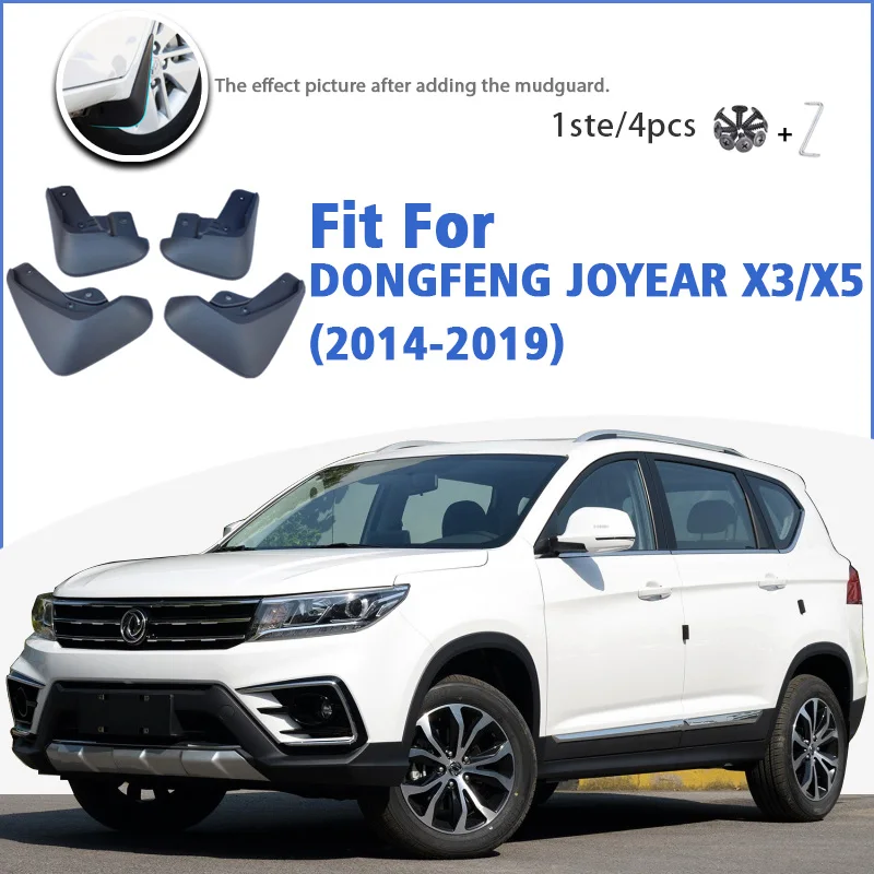 

Mudguard For DONGFENG JOYEAR X3 X5 2014-2019 Front Rear 4pcs Mudflaps Mudguards Car Accessories Auto Styline Splash Guard Fender