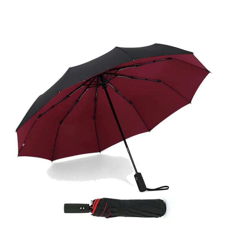 

Umbrella Women Large Windproof Fully-automatic 10Ribs Double Layer Anti-UV Male Woman Sun and Rainy Umbrellas Parasols Rain Gear