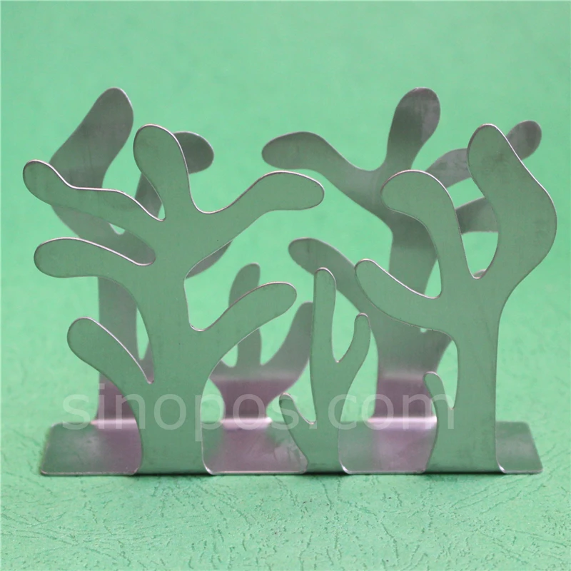 Полый узорчатый стальной держатель для салфеток стол Ужин сложенный тканевый