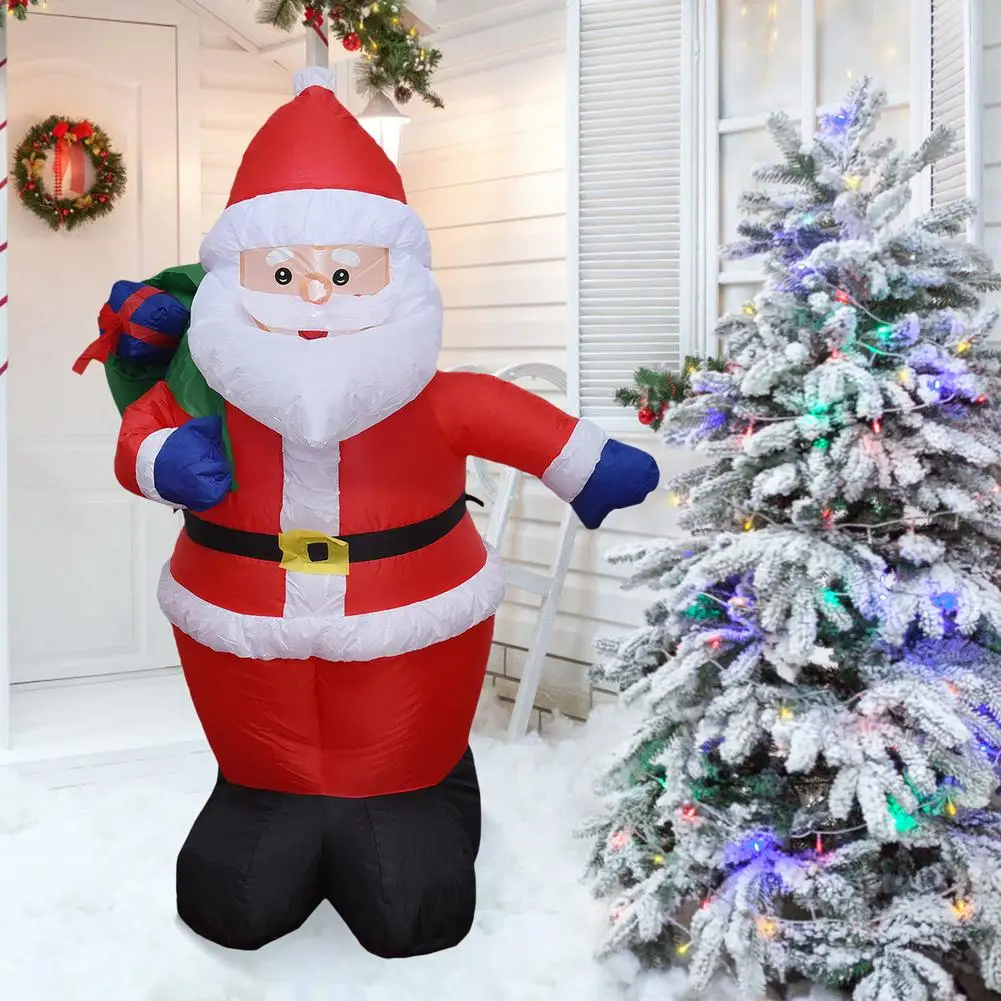 Pap&aacute; Noel inflable con luz LED, decoraci&oacute;n de Navidad para exteriores, patio de casa, decoraci&oacute;n de jard&iacute;n, Navidad, A&ntilde;o Nuevo, 2022-1