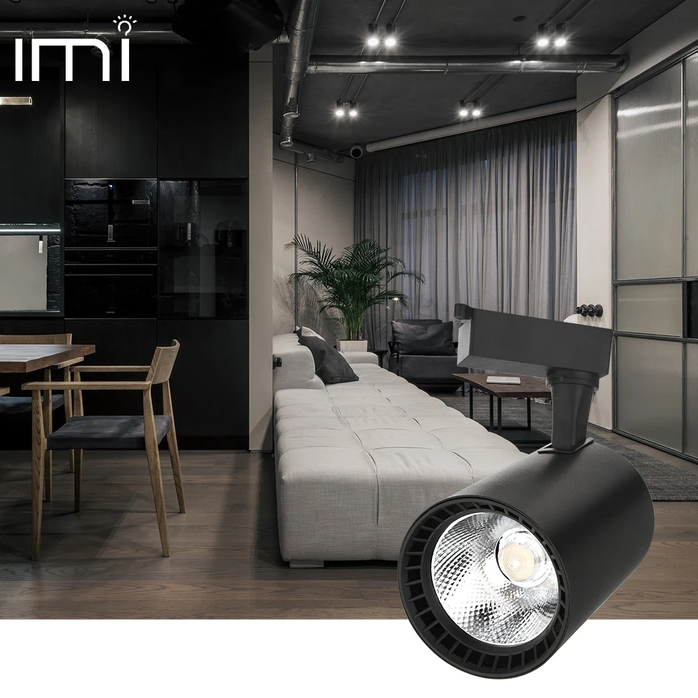 

LED Track Light Fixture COB 20W 30W 40W Ceiling Rail Lamp Adjustable Spotlight Shop Showroom Clothing Store Home Lighting 220V