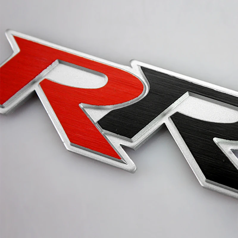 Автомобильная наклейка эмблема для Honda Civic RR буквы хвост матовый алюминий красный