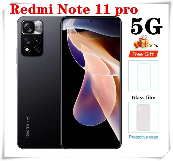 Original XiaoMi Redmi Note 11 pro Smartphone 8GB 256GB Dimensity 920 android 11 Cellphone 6.67 5160mAh 108MP 5G Mobile phone