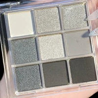 1 box of fashion smoky eyeshadow natural waterproof palette matte granny gray makeup board pearlescent makeup palette eye makeup