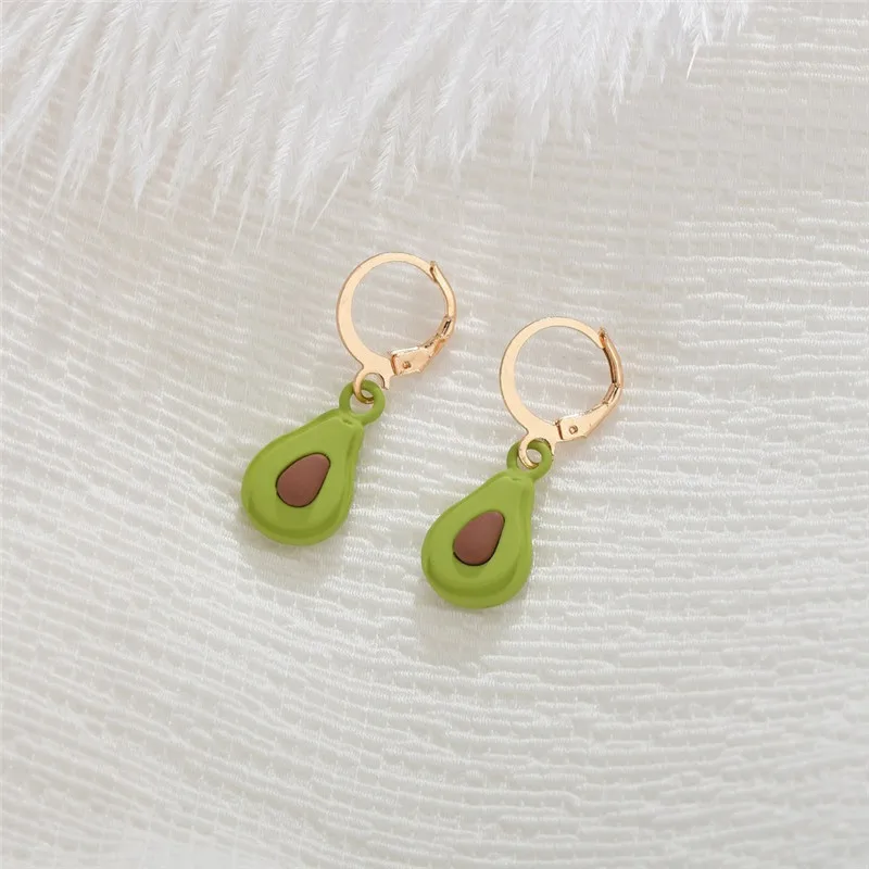 2020 Korean New Fruit Vegetable Drop Earring Alloy Strawberry Watermelon Carrot Earrings Fashion Dangle Jewelry | Украшения и