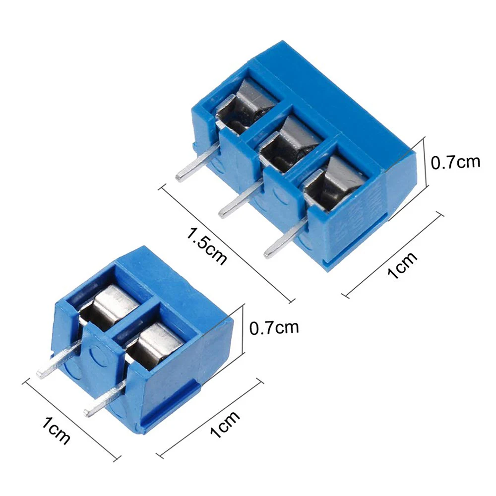 60 шт. 5 мм Шаг 2 Pin и 3 PCB Крепление винтовой клеммный блок разъем для Arduino (50x2 10x3 Pin) |