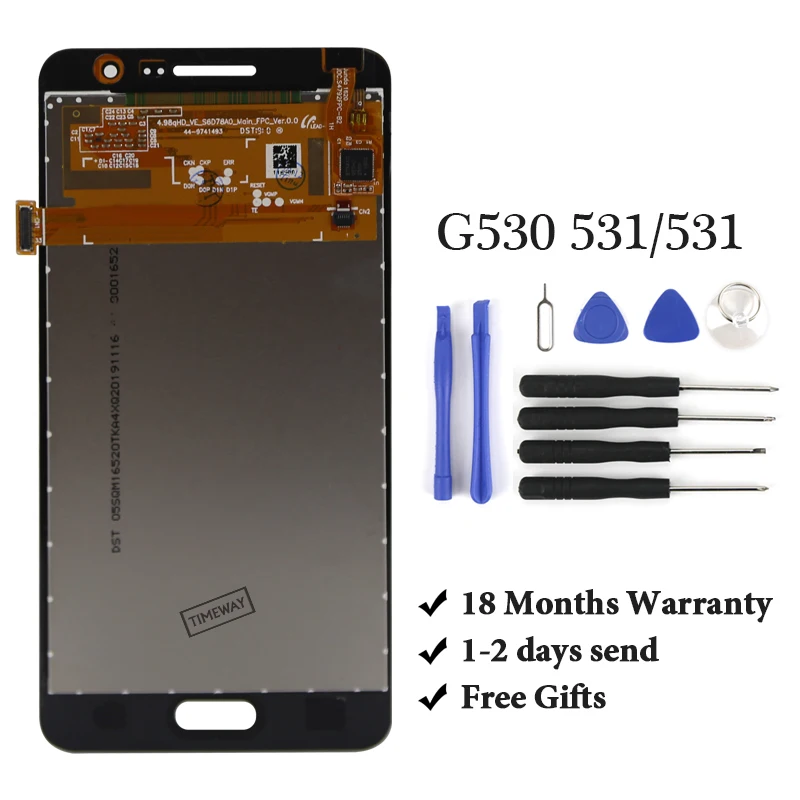 

For G530 LCD G531 LCD Display Touch Screen Digitizer lcd touch screen 5.0'' Display assembly For G530 LCD